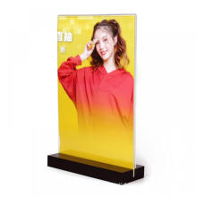 Acrylic Tabletop Photo Frame Stand with Base